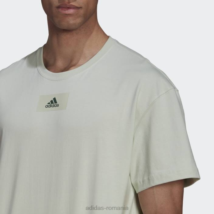 Adidas tricou green essentials feelvivid cu umăr căzut bărbați oxid verde/verde 2JBN6497