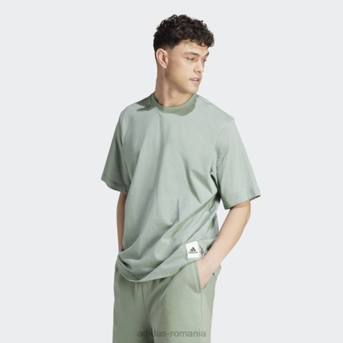 Adidas tricou lounge verde argintiu bărbați verde argintiu 2JBN14447