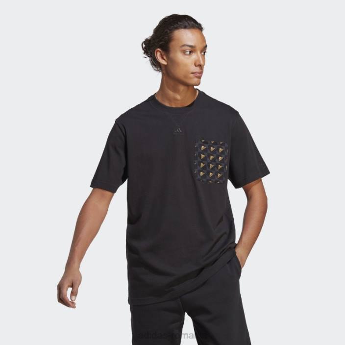 Adidas tricou negru all szn x logomania adidas bărbați negru 2JBN14469