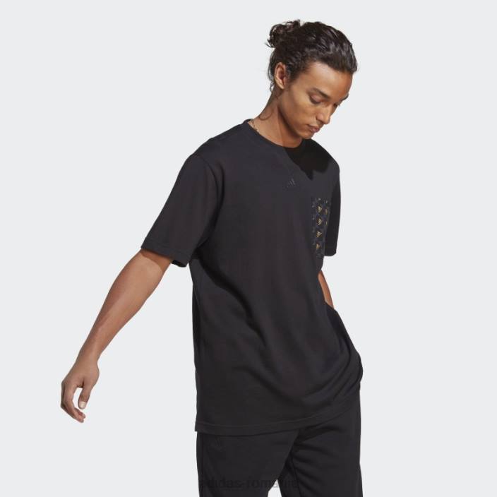 Adidas tricou negru all szn x logomania adidas bărbați negru 2JBN14469
