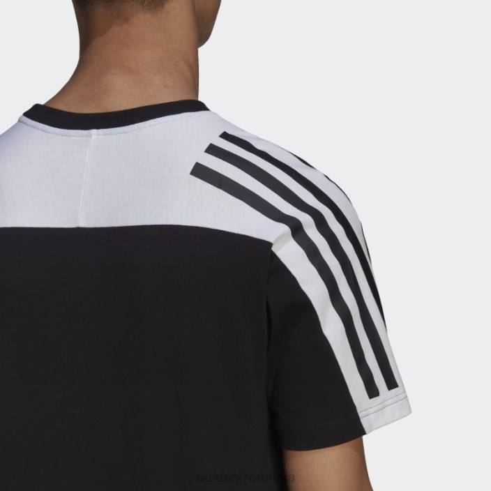 Adidas tricou negru cu 3 dungi icoane viitoare bărbați negru 2JBN6685