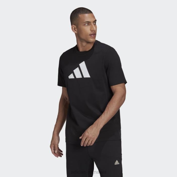 Adidas tricou negru cu logo adidas future icons bărbați negru/y-3 alb 2JBN6963
