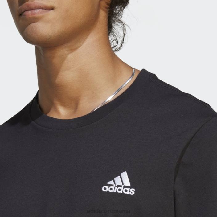 Adidas tricou negru cu logo mic brodat din tricou unic adidas bărbați negru 2JBN801