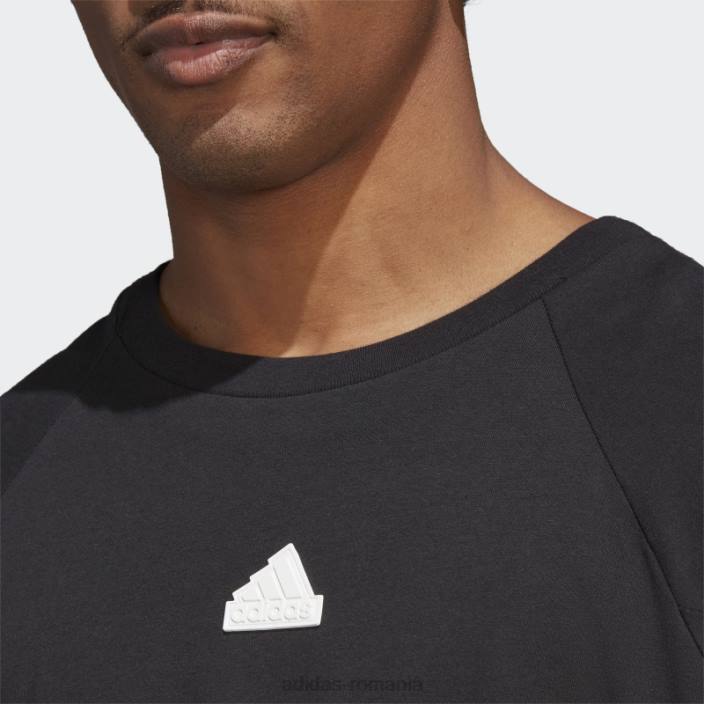 Adidas tricou negru cu mânecă lungă cu 3 dungi future icons bărbați negru 2JBN920