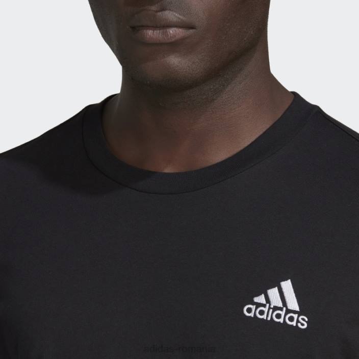 Adidas tricou negru cu mânecă lungă cu imprimeu camo essentials bărbați alb negru 2JBN6940