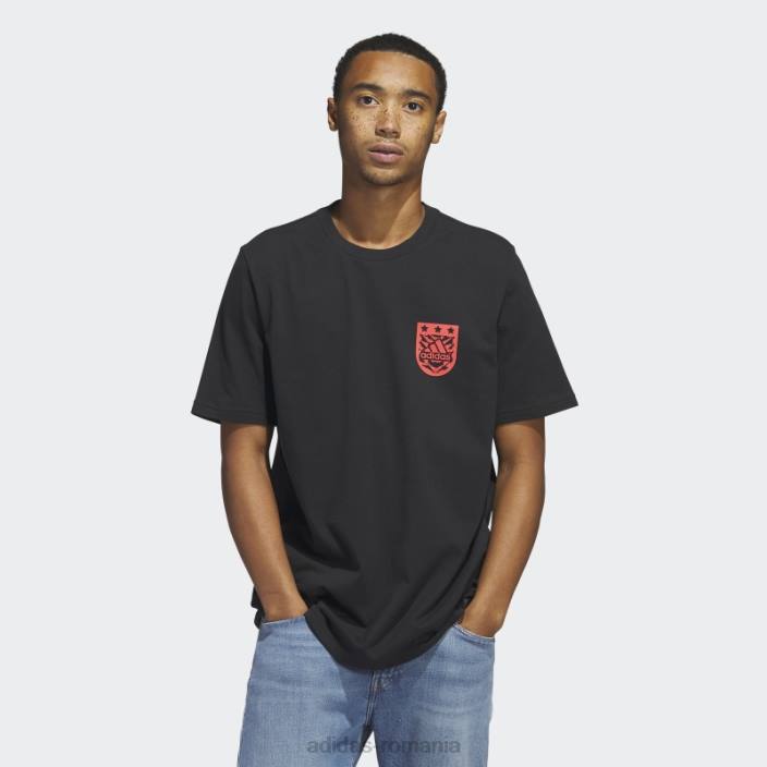 Adidas tricou negru xpress cu mânecă scurtă bărbați negru 2JBN5651