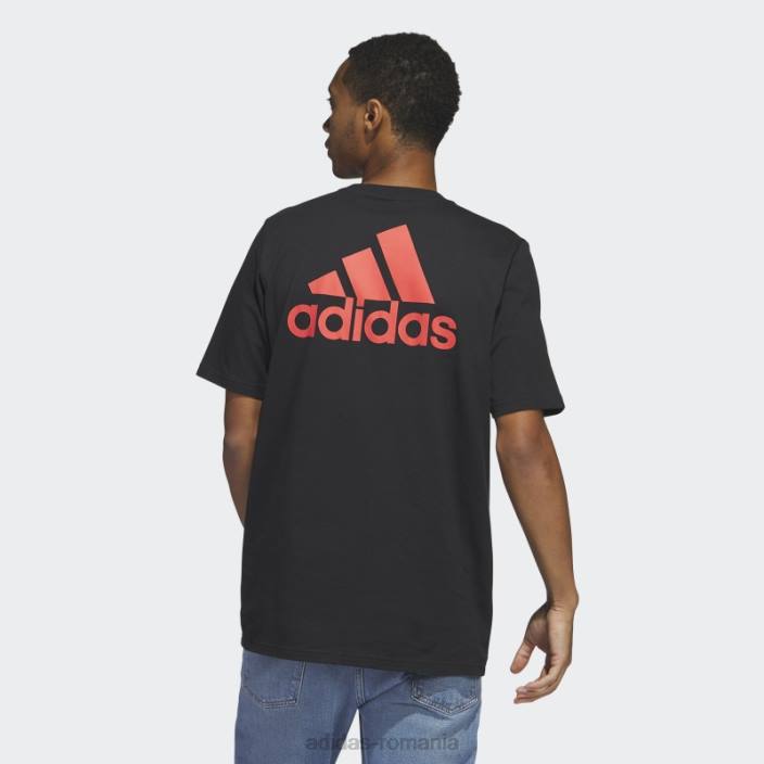 Adidas tricou negru xpress cu mânecă scurtă bărbați negru 2JBN5651