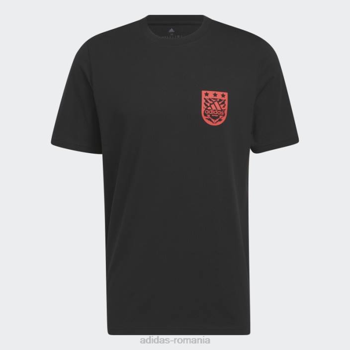 Adidas tricou negru xpress cu mânecă scurtă bărbați negru 2JBN5651