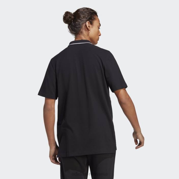 Adidas tricou polo cu logo mic piqué essentials negru bărbați negru 2JBN5414
