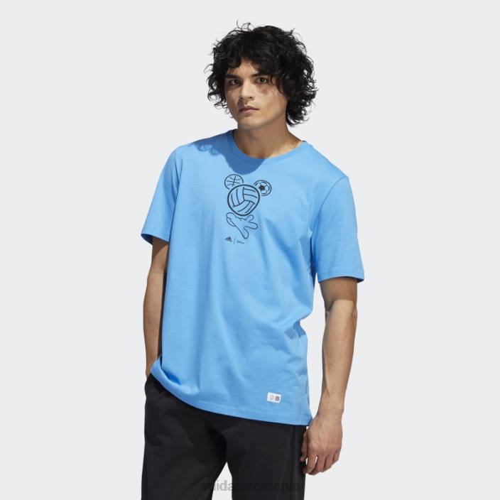 Adidas tricou sport disney albastru bărbați albastru 2JBN15245