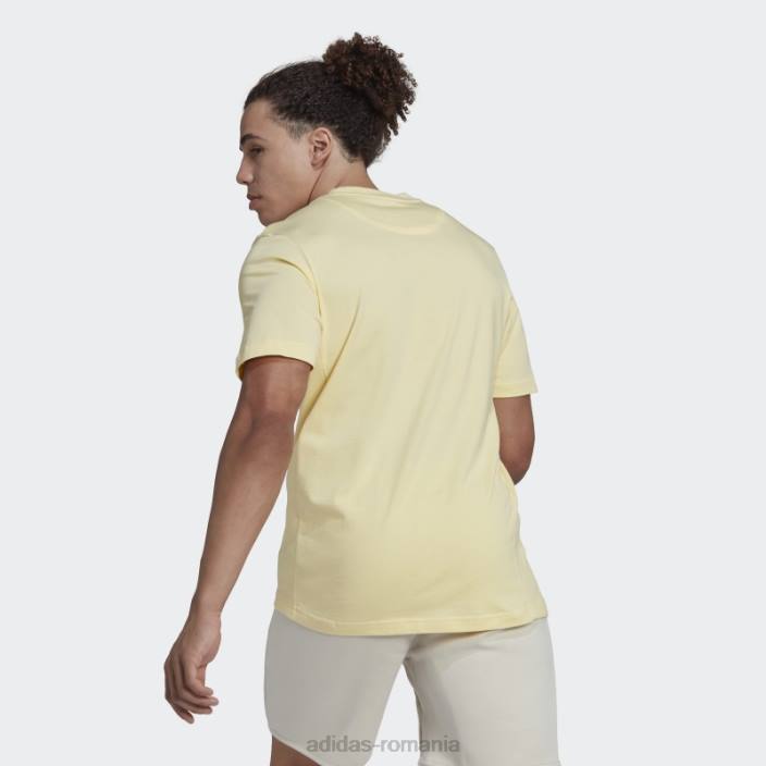 Adidas tricou studio lounge galben bărbați galben 2JBN5456