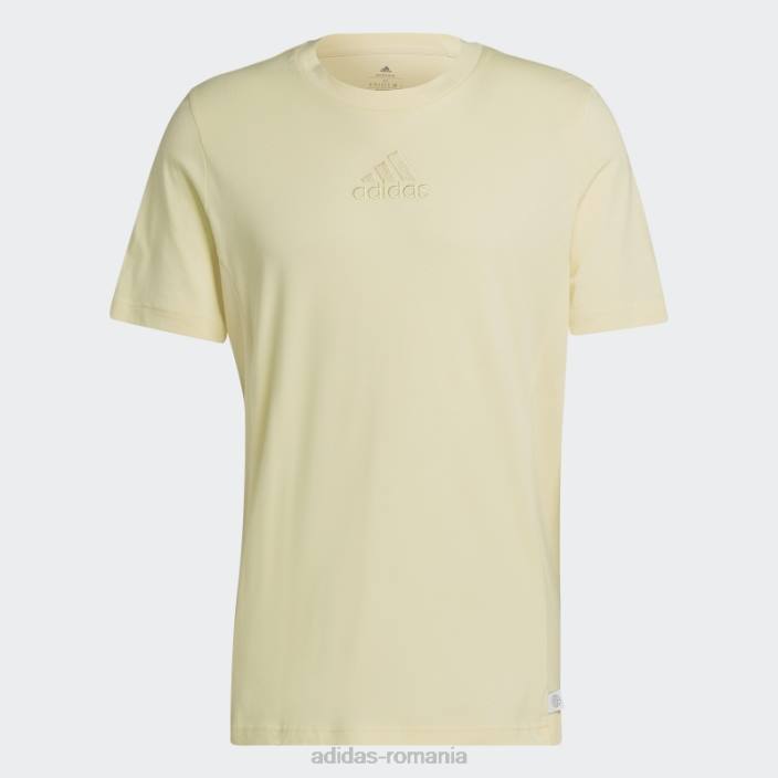 Adidas tricou studio lounge galben bărbați galben 2JBN5456