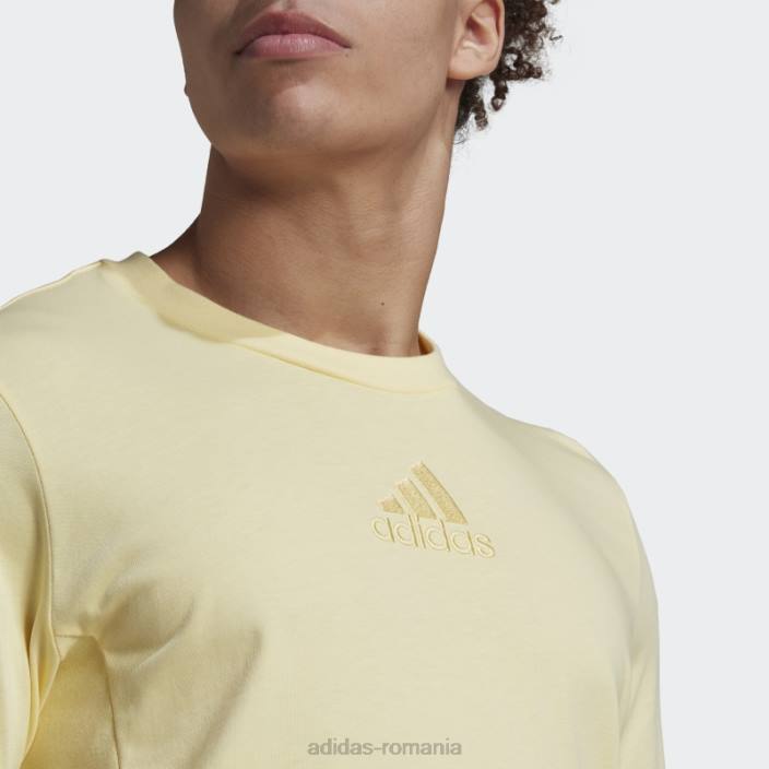 Adidas tricou studio lounge galben bărbați galben 2JBN5456