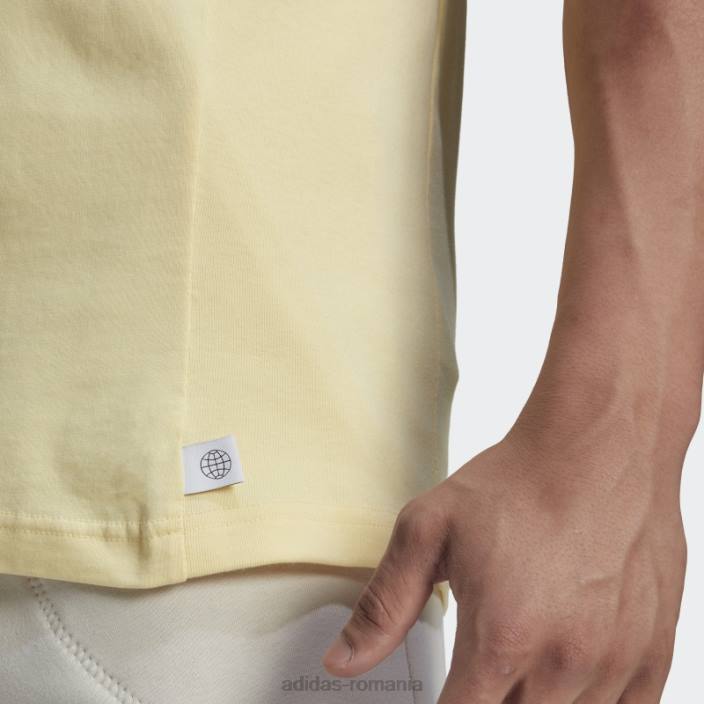 Adidas tricou studio lounge galben bărbați galben 2JBN5456