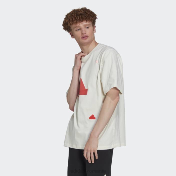 Adidas tricou supradimensionat fashion alb bărbați alb 2JBN7086