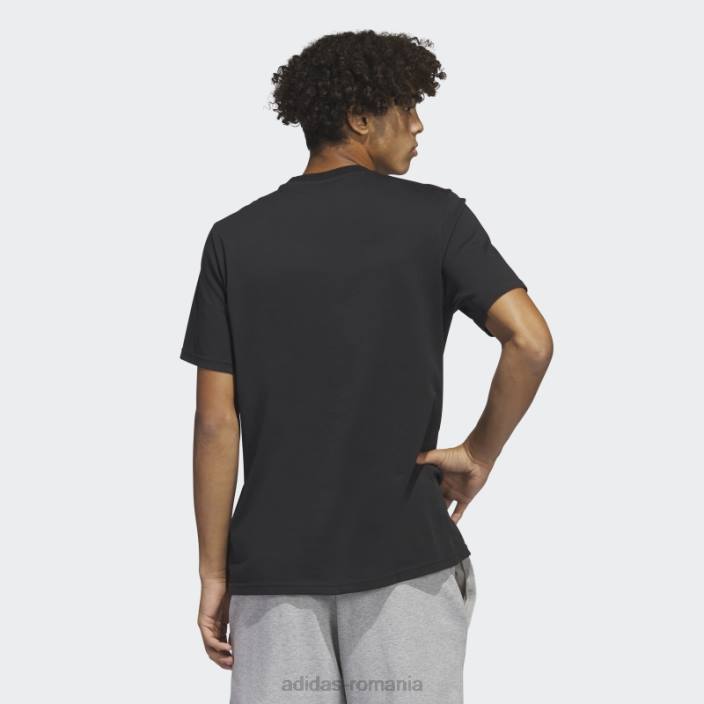 Adidas umplutură cu pix cu logo negru - tricou grafic adidas bărbați negru 2JBN891