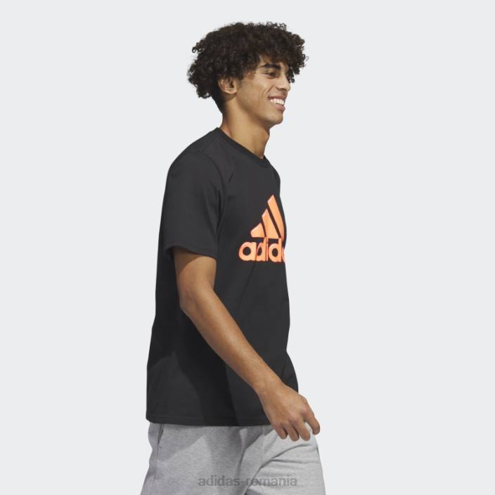 Adidas umplutură cu pix cu logo negru - tricou grafic adidas bărbați negru 2JBN891