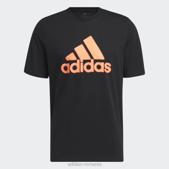 Adidas umplutură cu pix cu logo negru - tricou grafic adidas bărbați negru 2JBN891