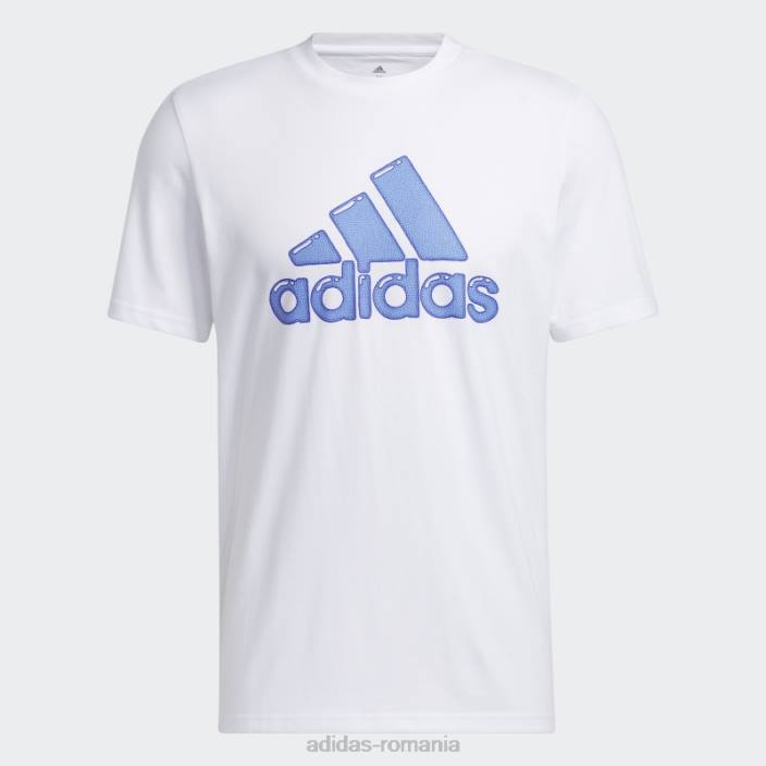 Adidas umplutură stilou cu logo alb - tricou grafic adidas bărbați alb 2JBN5595