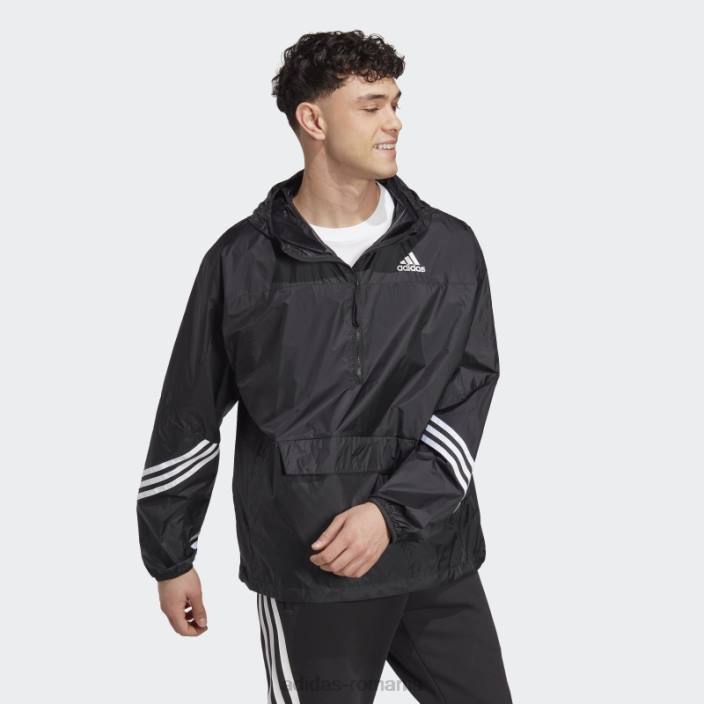 Adidas vânt negru.rdy anorac cu glugă bărbați negru 2JBN14453
