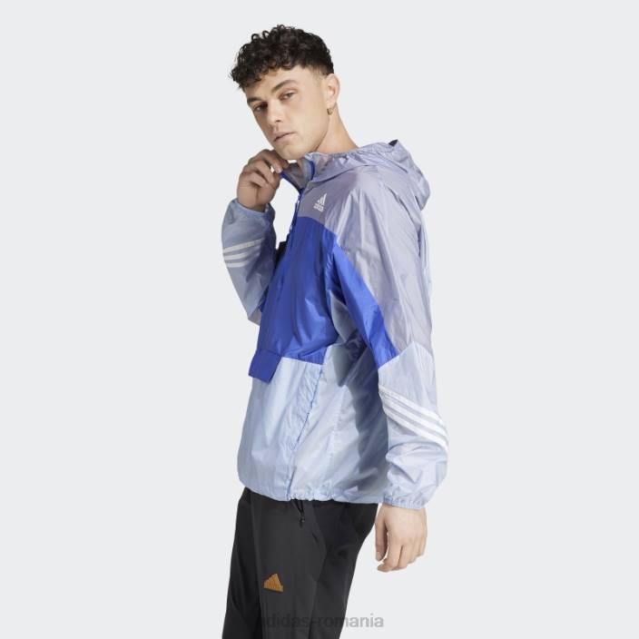 Adidas vânt.rdy anorac cu glugă albastru zori bărbați albastru zori/albastru/violet argintiu 2JBN14456
