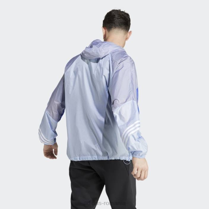 Adidas vânt.rdy anorac cu glugă albastru zori bărbați albastru zori/albastru/violet argintiu 2JBN14456