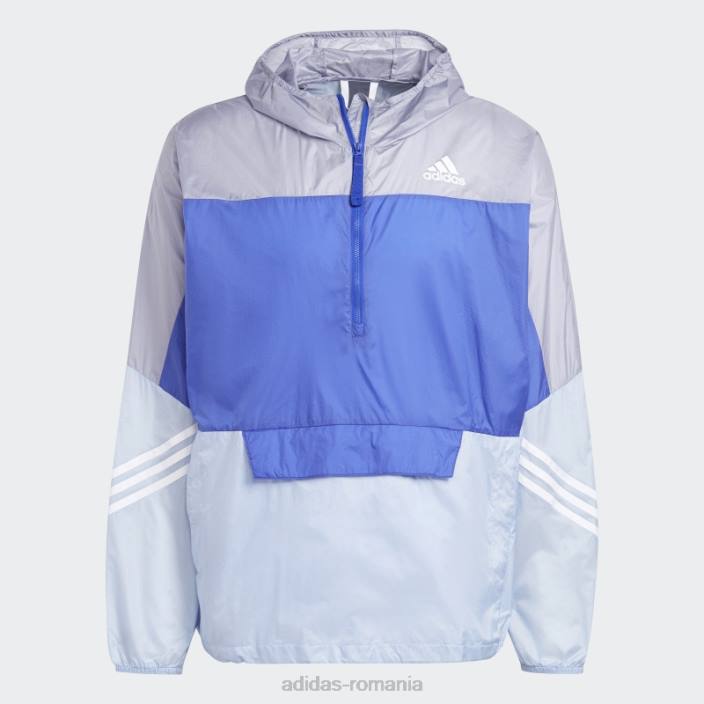 Adidas vânt.rdy anorac cu glugă albastru zori bărbați albastru zori/albastru/violet argintiu 2JBN14456
