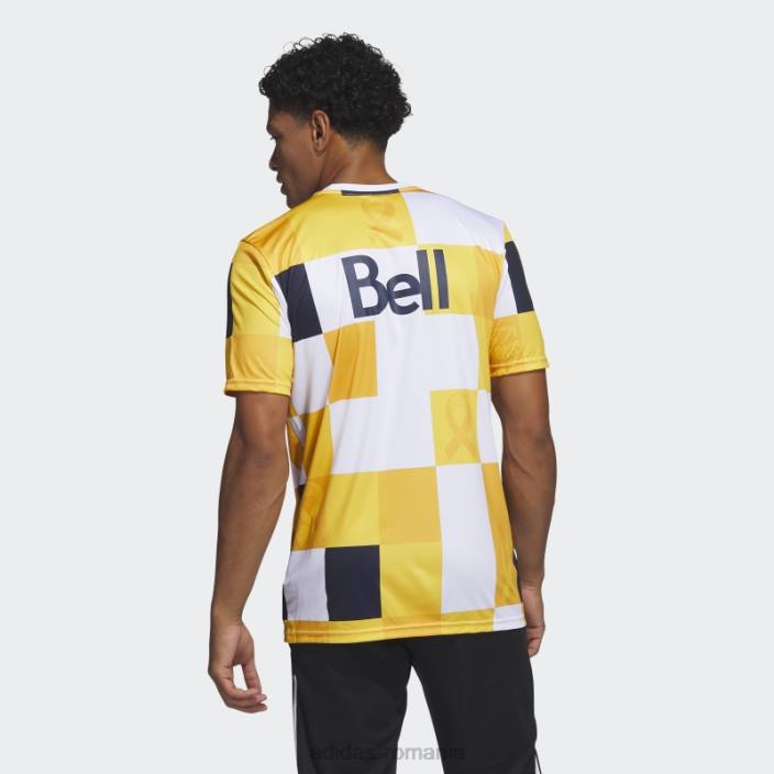 Adidas vancouver whitecaps fc kick copilărie cancer pre-meci tricou coll auriu bărbați coll gold/mls-vwh-s24 2JBN7184
