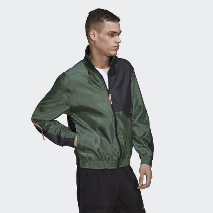 Adidas verde oxid x-city track top bărbați oxid verde/carbon 2JBN7331
