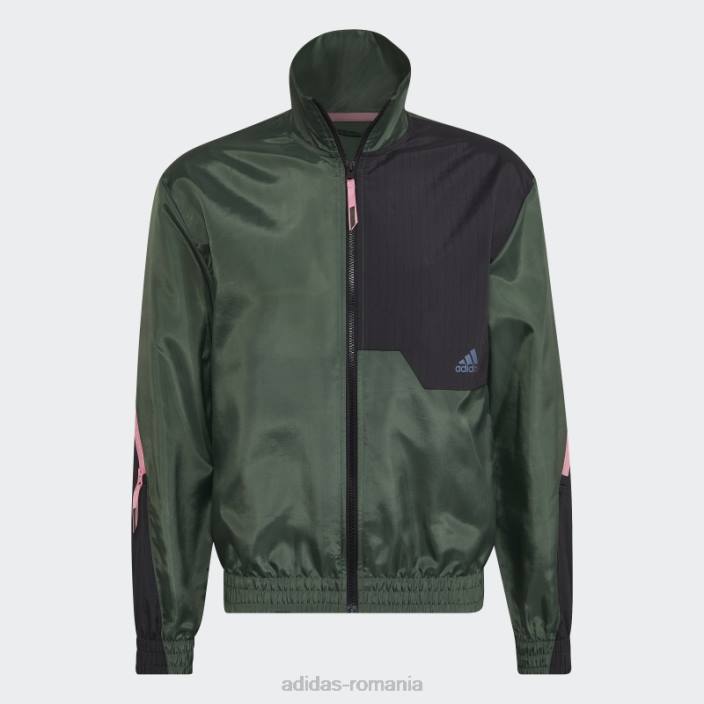 Adidas verde oxid x-city track top bărbați oxid verde/carbon 2JBN7331