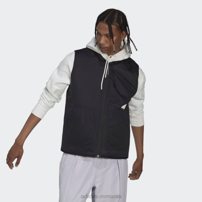 Adidas vestă puf neagră fierbinte bărbați negru 2JBN953