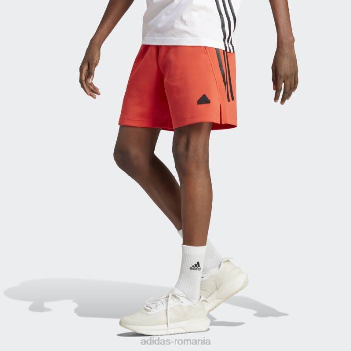 Adidas viitor iconi pantaloni scurți 3 dungi roșii bărbați roșu 2JBN5372