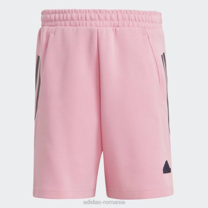 Adidas viitor iconi pantaloni scurți 3 dungi roz bărbați roz 2JBN5342