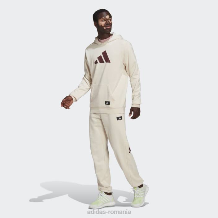 Adidas viitor icons pantaloni albi adidas bărbați alb 2JBN7026