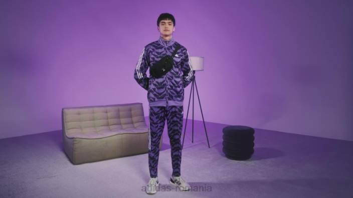 Adidas violet tiro costum-up trening top adidas bărbați violet 2JBN13539
