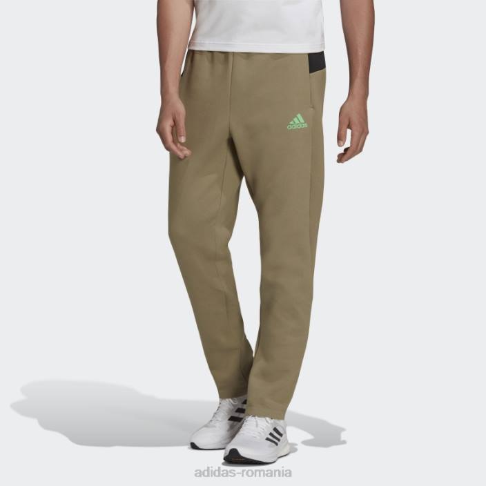 Adidas z.n.e. pantaloni de trening sport orbita verde fierbinte bărbați orbita verde 2JBN14676