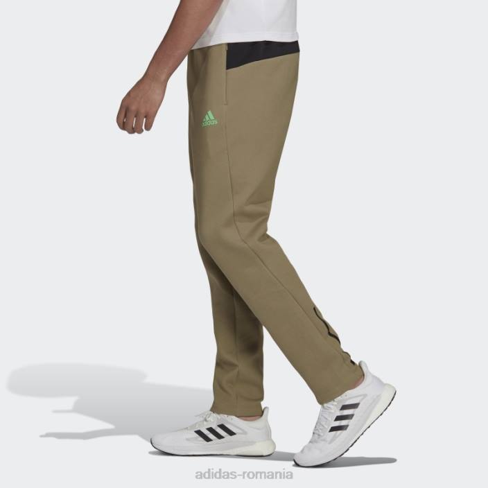 Adidas z.n.e. pantaloni de trening sport orbita verde fierbinte bărbați orbita verde 2JBN14676
