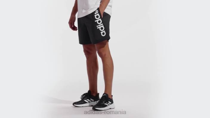 Adidas aeroready essentials pantaloni scurți cu logo linear chelsea alb fashion bărbați alb negru 2JBN7541