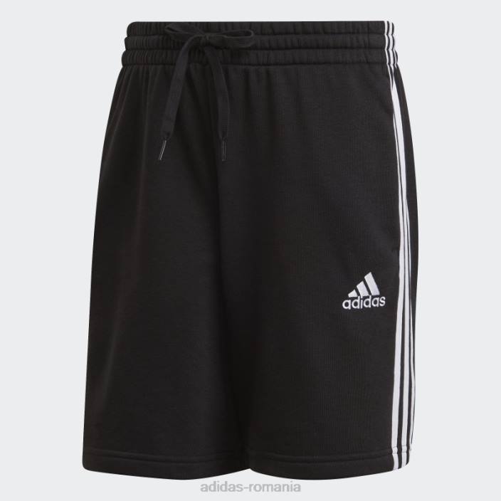 Adidas essentials French Terry pantaloni scurți cu 3 dungi negru fierbinte bărbați alb negru 2JBN5281