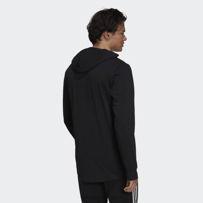 Adidas hanorac cu logo essentials negru adidas bărbați alb negru 2JBN5400