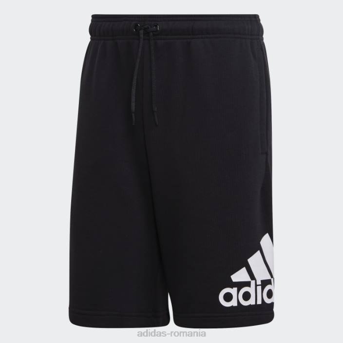 Adidas negru must have insigna de pantaloni scurți sport bărbați alb negru 2JBN7108