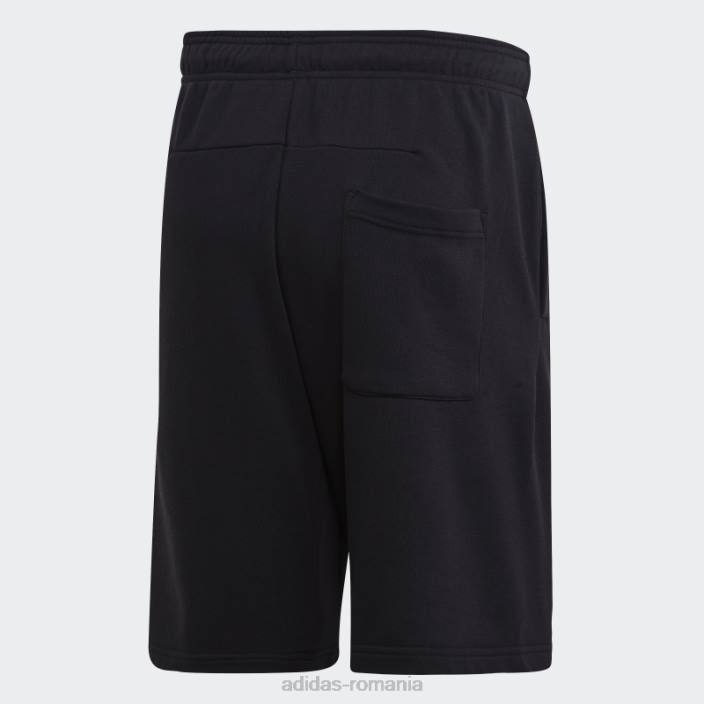 Adidas negru must have insigna de pantaloni scurți sport bărbați alb negru 2JBN7108