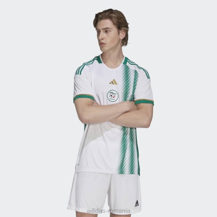 Adidas Algeria 22 tricou acasă îndrăzneț verde modă bărbați alb/verde îndrăzneț 2JBN1023
