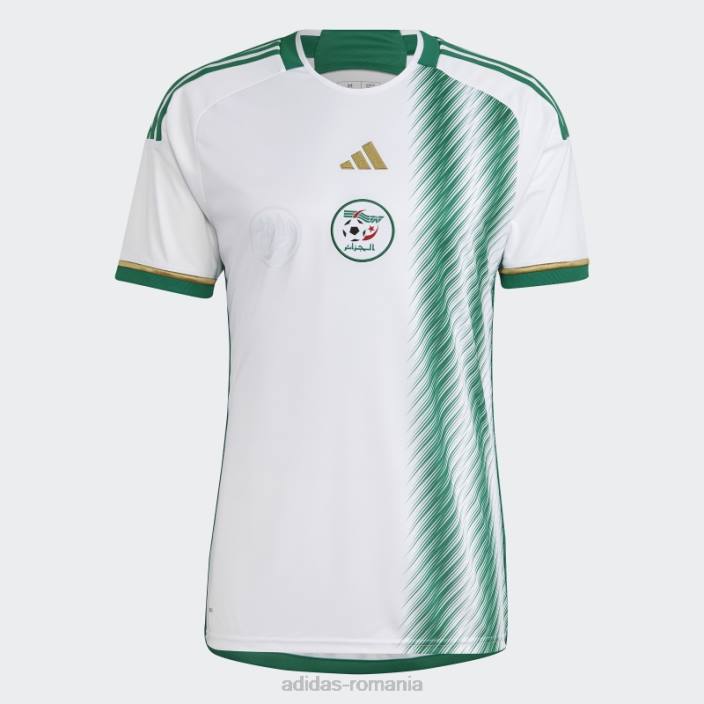 Adidas Algeria 22 tricou acasă îndrăzneț verde modă bărbați alb/verde îndrăzneț 2JBN1023