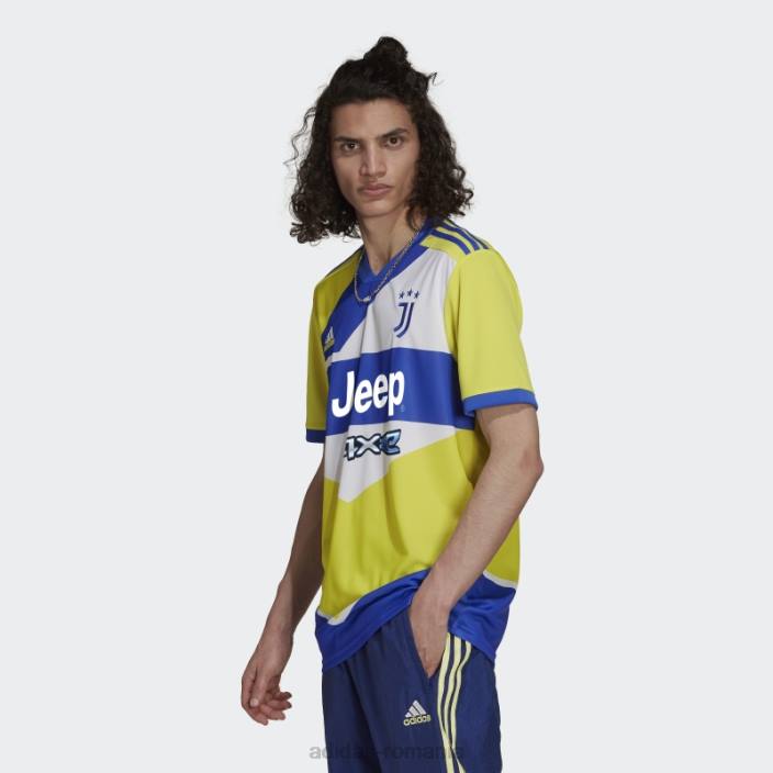 Adidas Juventus 21/22 al treilea tricou hi-res albastru bărbați galben șoc/albastru de înaltă rezoluție 2JBN14990