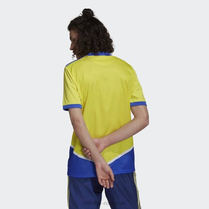 Adidas Juventus 21/22 al treilea tricou hi-res albastru bărbați galben șoc/albastru de înaltă rezoluție 2JBN14990