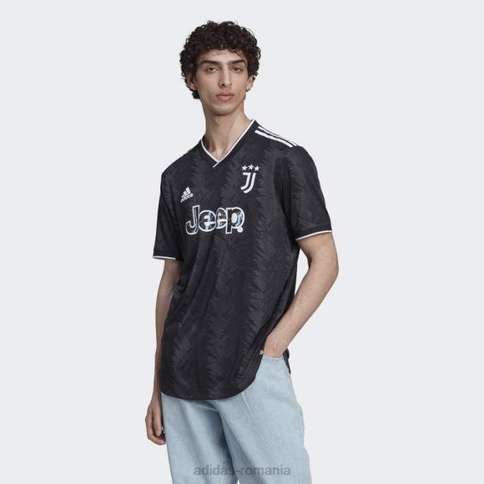 Adidas Juventus 22/23 deplasare tricou autentic negru bărbați negru/alb/carbon 2JBN15217