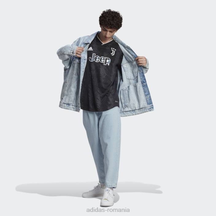 Adidas Juventus 22/23 deplasare tricou autentic negru bărbați negru/alb/carbon 2JBN15217