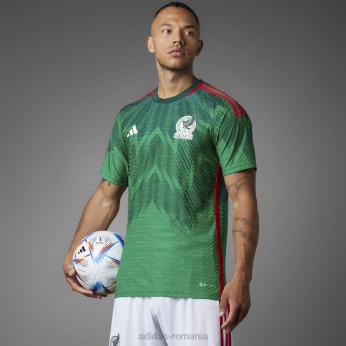 Adidas Mexic 22 acasă tricou autentic verde bărbați verde 2JBN5582