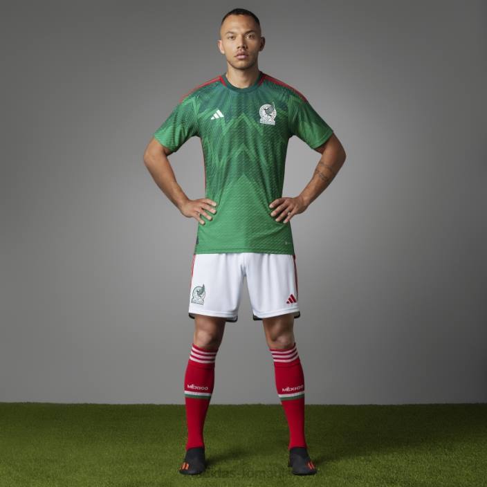 Adidas Mexic 22 acasă tricou autentic verde bărbați verde 2JBN5582
